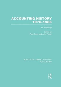 portada Accounting History 1976-1986 (Rle Accounting): An Anthology (en Inglés)