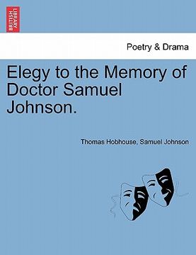 portada elegy to the memory of doctor samuel johnson. (en Inglés)