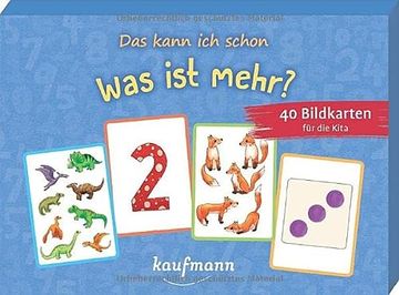 portada Das Kann ich Schon! Was ist Mehr? 40 Bildkarten für die Kita (40 Bildkarten für Kindergarten, Kita Etc. Praxis- und Spielideen für Kinder) (en Alemán)