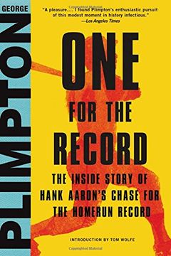 portada One for the Record: The Inside Story of Hank Aaron's Chase for the Home run Record 