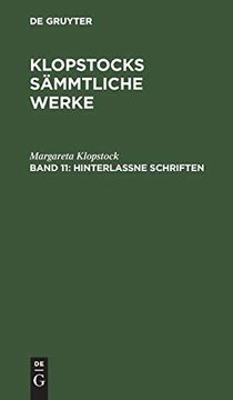portada Hinterlaßne Schriften (en Alemán)