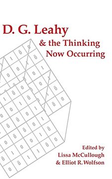 portada D. G. Leahy and the Thinking now Occurring (Suny Series in Theology and Continental Thought) 