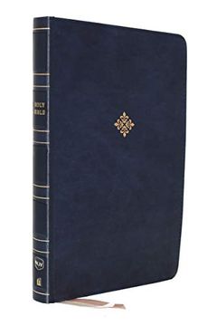 portada Nkjv, Thinline Bible, Large Print, Leathersoft, Blue, red Letter, Comfort Print: Holy Bible, new King James Version (en Inglés)