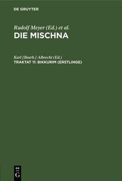 portada Bikkurim (Erstlinge) (in German)