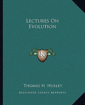 portada lectures on evolution (en Inglés)