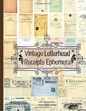 portada Vintage Letterhead Receipts Ephemera: 2 (Ephemera Series 2) (en Inglés)