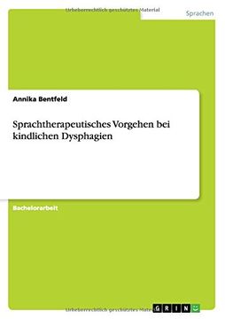 portada Sprachtherapeutisches Vorgehen bei kindlichen Dysphagien (German Edition)