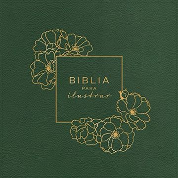 portada Reina Valera 1960 Biblia Para Ilustrar, Verde Símil Piel (in Spanish)