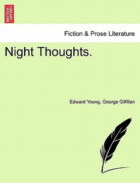 portada night thoughts. (in English)