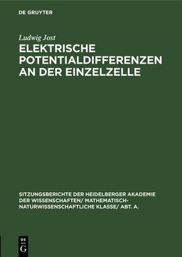 portada Elektrische Potentialdifferenzen an der Einzelzelle (in German)