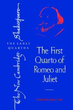 portada The First Quarto of Romeo and Juliet Hardback (The new Cambridge Shakespeare: The Early Quartos) (in English)