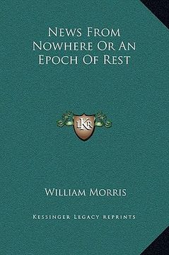 portada news from nowhere or an epoch of rest (in English)