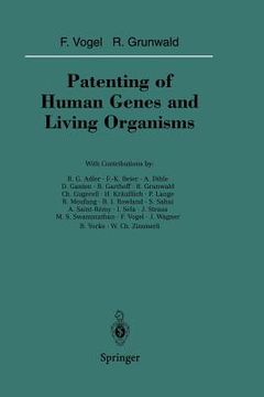 portada patenting of human genes and living organisms (en Inglés)