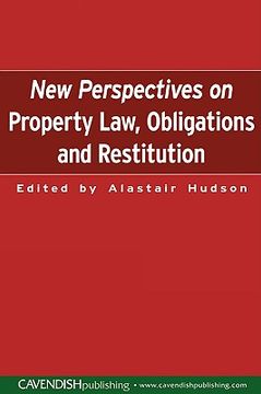 portada new perspectives on property law: obligations and restitution (in English)