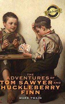 portada The Adventures of tom Sawyer and Huckleberry Finn (Deluxe Library Binding) (in English)