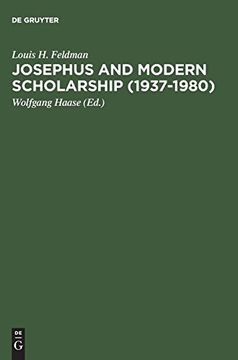 portada Josephus and Modern Scholarship (1937-1980) (en Inglés)