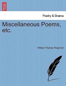 portada miscellaneous poems, etc.