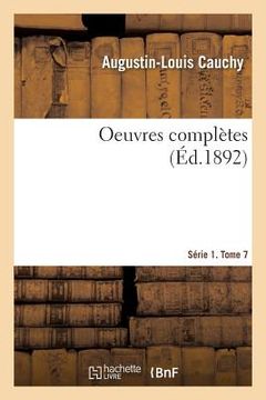 portada Oeuvres Complètes. Série 1. Tome 7 (in French)