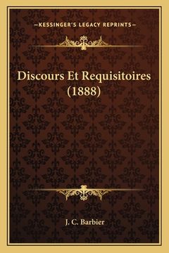 portada Discours Et Requisitoires (1888) (en Francés)