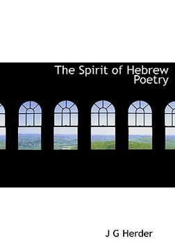 portada the spirit of hebrew poetry