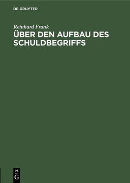 portada Über den Aufbau des Schuldbegriffs (in German)