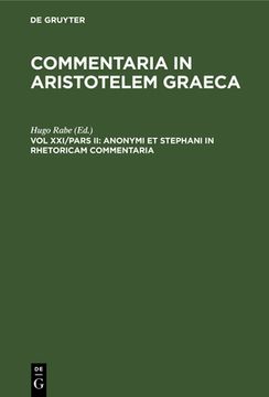 portada Anonymi et Stephani in Rhetoricam Commentaria (in Latin)