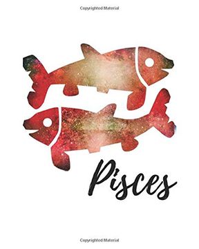 portada Pisces: Pisces Grimoire Spellcasting Journal red 