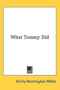 portada what tommy did (en Inglés)