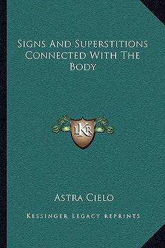 portada signs and superstitions connected with the body (in English)
