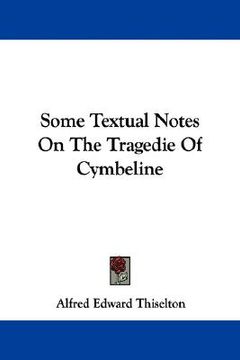 portada some textual notes on the tragedie of cymbeline (in English)