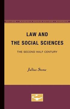 portada law and the social sciences: the second half century (en Inglés)