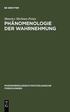 portada Phänomenologie Der Wahrnehmung (en Alemán)