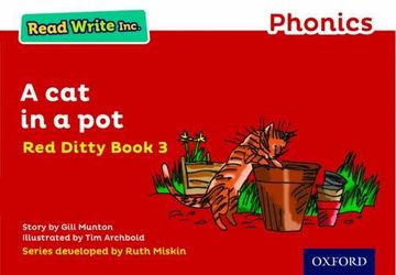 portada Read Write Inc. Phonics: Red Ditty Book 3 a cat in a pot (Read Write Inc. Phonics) (in English)