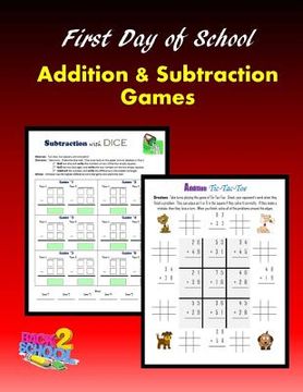 portada First Day of School: Addition and Subtraction Games (en Inglés)