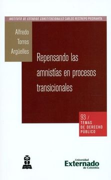portada REPENSANDO LAS AMNISTIAS EN PROCESOS TRANSICIONALES TEMAS D.P. # 93