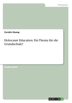 portada Holocaust Education. Ein Thema für die Grundschule? (in German)