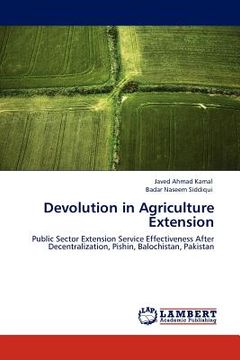 portada devolution in agriculture extension (en Inglés)