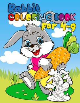 portada Rabbit coloring book for 4-9: Best Coloring Book ever An Adult Coloring Book of 50+ unique Rabbit Designs with little bit Mandala Style awesome Patt (en Inglés)