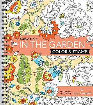 portada Color & Frame Coloring Book - In the Garden