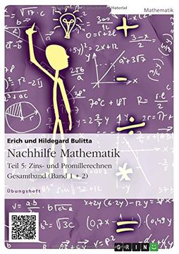 portada Nachhilfe Mathematik - Teil 5: Zins- und Promillerechnen. Gesamtband (Band 1 + 2) (German Edition)
