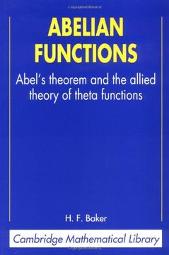 portada Abelian Functions Paperback: Abel's Theorem and the Allied Theory of Theta Functions (Cambridge Mathematical Library) (en Inglés)