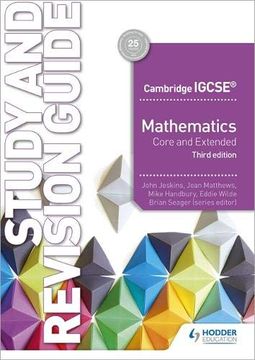 portada Cambridge Igcse Mathematics Core and Extended Study and Revision Guide 3rd Edition (en Inglés)
