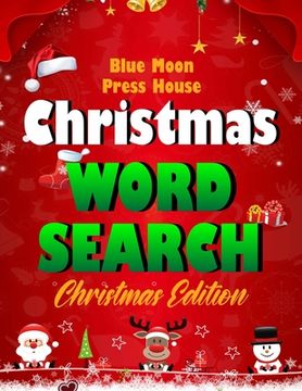 portada Christmas word search.: Easy Large Print Puzzle Book for Adults, Kids & Everyone for the 25 Days of Christmas. (in English)