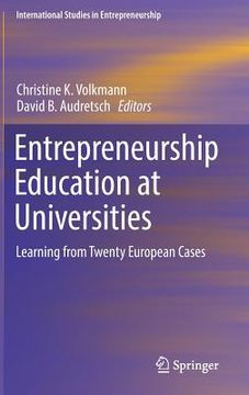 portada Entrepreneurship Education at Universities: Learning from Twenty European Cases (en Inglés)