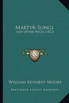 portada martyr-songs: and other pieces (1872) (en Inglés)