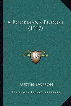 portada a bookman's budget (1917) (en Inglés)