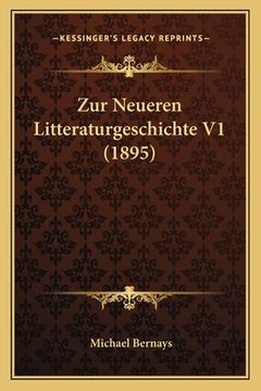 portada Zur Neueren Litteraturgeschichte V1 (1895) (en Alemán)