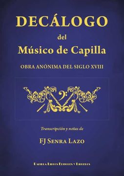 portada Decálogo del Músico de Capilla: Obra Anónima del Siglo Xviii