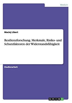 portada Resilienzforschung Merkmale, Risiko und Schutzfaktoren der Widerstandsfhigkeit (en Alemán)