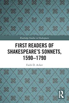 portada First Readers of Shakespeare’S Sonnets, 1590-1790 (Routledge Studies in Shakespeare) (en Inglés)